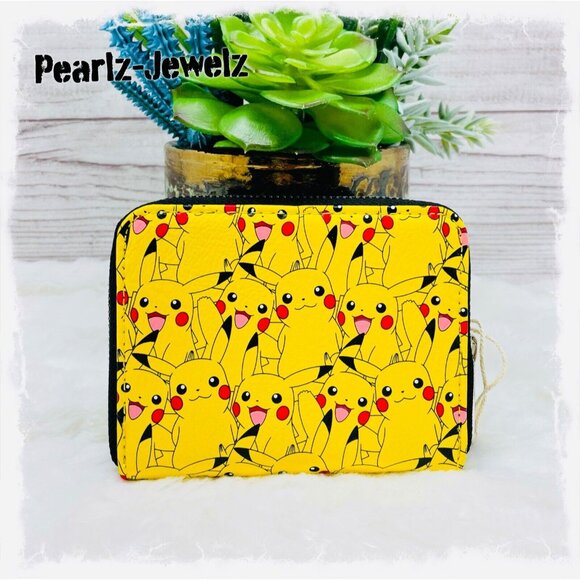 Loungefly Pokemon Pikachu All-Over-Print Small Zip-Around Wallet NWT